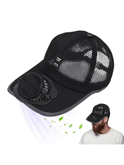 Cap with Solar Powered Cooling Fan – Stay Cool Anywhere