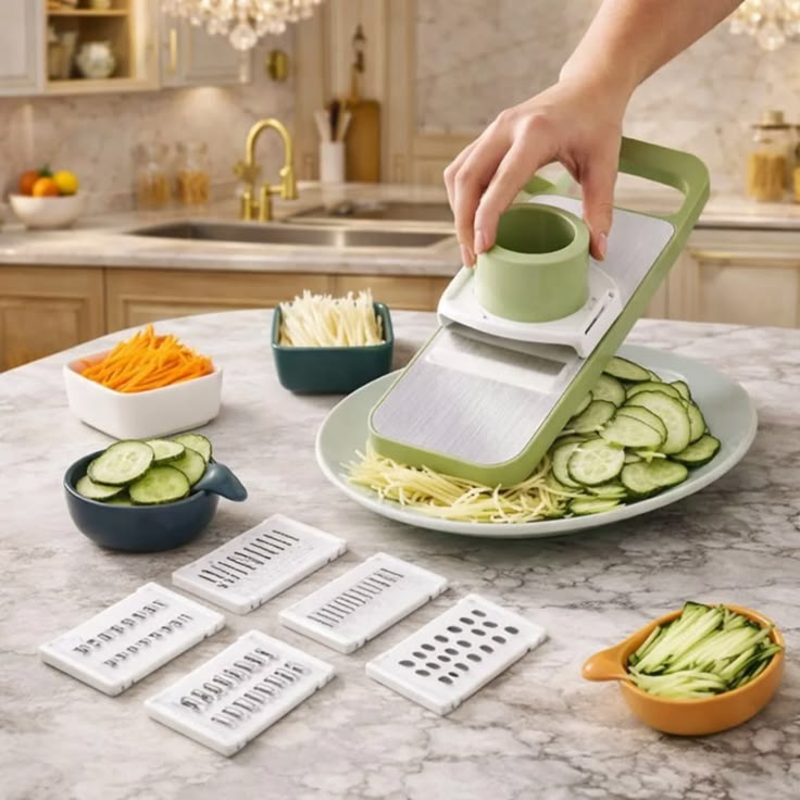 5 in 1 Vegetable Slicer – Multi-Functional Kitchen Chopper & Cutter
