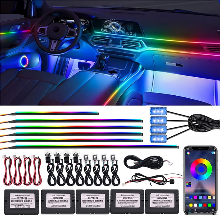 Ambient Lighting Car – Stylish Interior LED Light for Your Vehicle