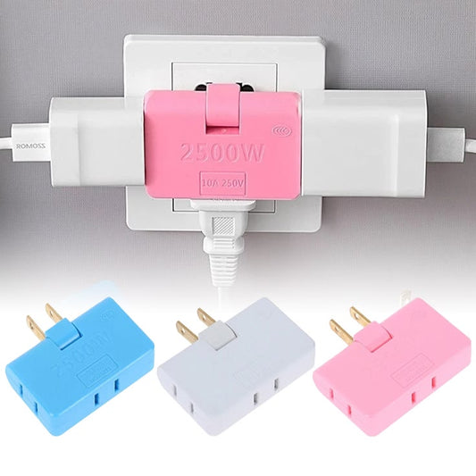 3 in 1 180° Rotating Socket Adaptor – Multi-Function Power Extension Adapter