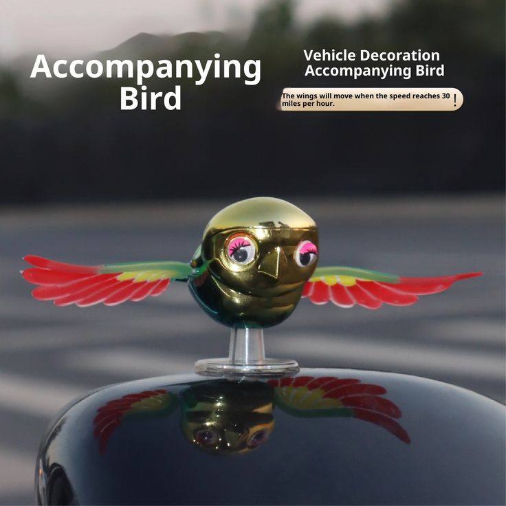 Cute Flying Companion Car Bird Ornament