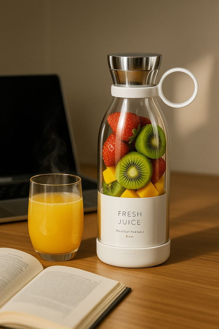Portable Electric Juicer – Fresh Juice Anytime Anywhere