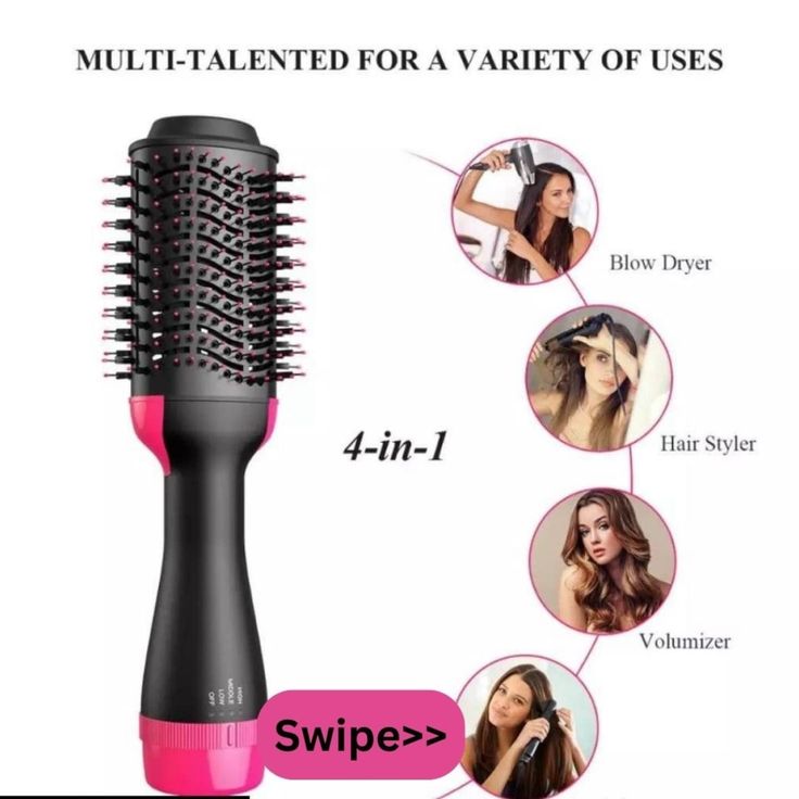 One Step Hair Brush – Hot Air Hair Styler & Volumizing Brush