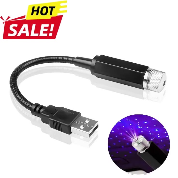 Romantic LED Car Star Roof Light – Create a Magical Starry Car Interior