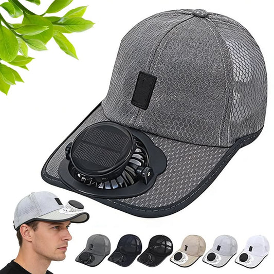 Cap with Solar Powered Cooling Fan – Stay Cool Anywhere