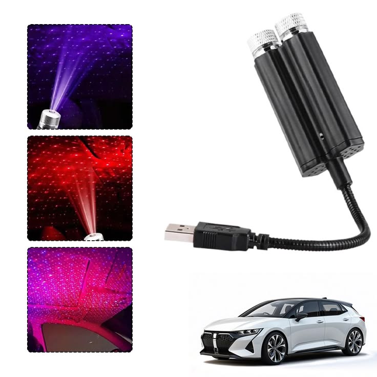 Romantic LED Car Star Roof Light – Create a Magical Starry Car Interior