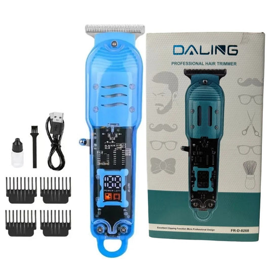 Transparent Professional Hair Trimmer for Men – Cordless Professional Beard & Hair Clipper