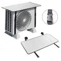 AC Outdoor Unit Protector Aluminium Cover with Adjustable Straps | Weatherproof Air Conditioner Outdoor Cover