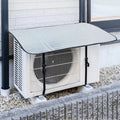 AC Outdoor Unit Protector Aluminium Cover with Adjustable Straps | Weatherproof Air Conditioner Outdoor Cover