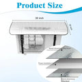 AC Outdoor Unit Protector Aluminium Cover with Adjustable Straps | Weatherproof Air Conditioner Outdoor Cover