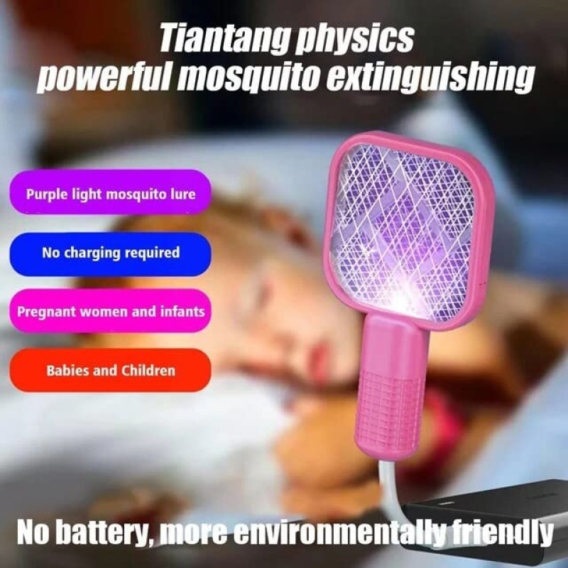 Electric Mosquito Killer Racket with UV Light Trap